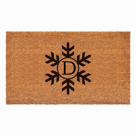 Calloway Mills Monogram Door Mat, Black, Natural, 24 in W x 36 in L 108792436D